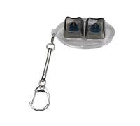 HOOLRZI Pequeños Teclados De 2 Teclas Llavero De Juguete Probador De Interruptores Mecánicos para Entrenamiento Y Viaje Compañero De Viaje Llavero De PC Regalo
