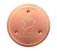 HOOLRZI Placa De Limpieza Cobre Universales Disco Baño Aves para Los Baños Pájaros Elimina Mantenimiento Frecuente Salva Purificador Agua del Baño Pájaros