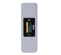 HOOLRZI RTL9210B 2230 2242 2280 SSD M.2 - Carcasa para disco duro móvil de aluminio Nvme con pantalla LED SSD, caja SSD de 10 Gbps M.2 Ssd