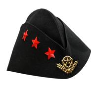 HOOLRZI Sombrero clásico de capitán marineros, con temática de marineros, gorras ajustables, transpirables, para fiestas en la playa y cosplay, sombrero vintage