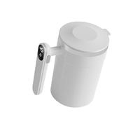 HOOLRZI Stirring Mug with LED Display 400ml USB Rechargeable Touch Control Stainless Steel Electric Coffee Stirring Coffee Mug with Lid Rechargeable