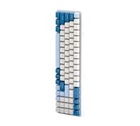HOOLRZI Teclado mecánico K65 para juegos con cable USB, luz ajustable, enchufe en caliente, teclas de dos colores, teclado para juegos con retroiluminación ajustable