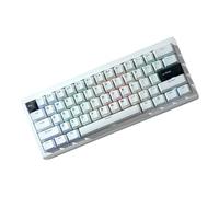 HOOLRZI Teclado mecánico para juegos con junta de retroiluminación, 75% 5.0/2.4 GHz/USB C, teclado pequeño 3000 mAh GMK61