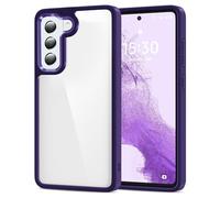 HOOMIL - Carcasa para Samsung Galaxy S22+ Plus 5G, nunca amarillea, transparente, morado