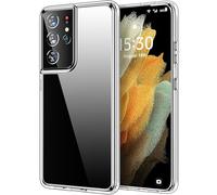 HOOMIL Funda para Samsung Galaxy S21 Ultra 5G 6,8 Pulgadas, Anti-Amarillo Transparente, Carcasa Antigolpes - Crystal Clear