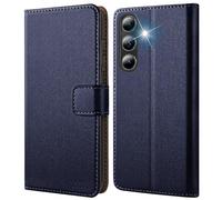 HOOMIL MagFlip Series Funda para Samsung Galaxy A55 5G, Carcasa Cuero Premium - Azul