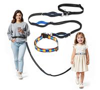 HOOMTREE Arnés de cintura de seguridad para niños con autismo, cinturón de cintura manos libres con 3 asas acolchadas y elástico duradero, seguro para caminar público para niños con necesidades