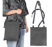 Hoomtree Soporte para bolsa de drenaje de orina, fundas de bolsa de catéter con funda de tubo con cremallera y correa ajustable, tela de buceo suave, fácil acceso, seguro y discreto para usuarios de