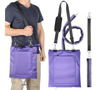 Hoomtree Soporte para bolsas de drenaje urinario, cubierta de privacidad para bolsas de orina, catéter u orina, diseño de cremallera, Oxford 840D impermeable y a prueba de fugas para urólogos usuarios