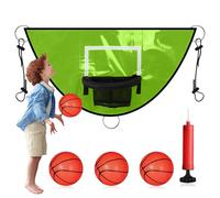 Hoop De Baloncesto De Trampolín - Set De Aro De Baloncesto De Trampolín para Niños, Aro Deportivo De para Niños | Adjunto De Tableros De Vape Resistente Al Desgaste, Un De Juego De Tramp