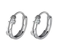 Hoop Earrings For Women Statement Set Charms Tiny Hoop Earring Everyday Small Chunky 6mm 10mm Dance Earring Rizado Grueso Pato Humano Acortar (Z010-SL2, One Size)