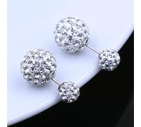 Hoop Earrings for Women,Stylish Decorative Jewelry 925 Crystal Double Earrings Ladies Fashion Beautiful Jewelry Gift Earrings/