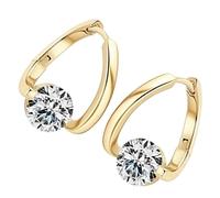 Hoop Earrings Women, Elegant Modern Jewelry, 2 Inches Gold Hoop Earrings with Secure Clasp, Lightweight Alloy Earring, Fashion Accessory with Stylish Design