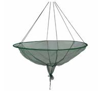 Hoop Net Fishing - Soft Steel Hoop Large Round Bridge Net | Portable Foldable Cast Nets | For Dock Fishing Outdoor Lovers Saltwater Freshŵater Easy Fish Release Double Lines Construction 80cm Or 100cm