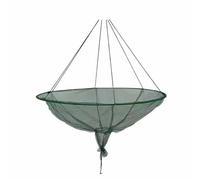Hoop Net Fishing - Soft Steel Hoop Large Round Bridge Net | Portable Foldable Cast Nets | For Dock Fishing Outdoor Lovers Saltwater Freshŵater Easy Fish Release Double Lines Construction 80cm Or 100cm