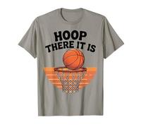Hoop There It Is, Divertido y Retro, Amante del Baloncesto Camiseta