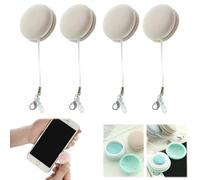 Hoopliee Screen Cleaner, Macaron Phone Screen Cleaner - Screen and Eyeglass Brush Cleaner, Laptop Decorative Bag Pendant, Effective Fingerprint Proof Cleaning Wipe for Mobile Phones and More! (Pink)