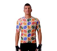 HOOPOE Maillot Ciclismo Skully, Hombre, Mujer, Manga Corta, Calaveras, Skully Tallas (XS a XL) S
