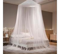 HOOPOE Mosquitera Cama Matrimonio Individual,Mosquito Net for Bed Dosel,Mosquitero Cúpula Universal Poliéster para Jardin Casa y Viajes o Camping Mosquitera Plegable Portátil 60x250x900cm