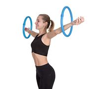 HOOPOMANIA Arm Hoop [2 Piezas - Azul] Mini Hula Hoop contra la flacidez de los Brazos con Espuma