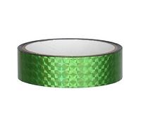 hoopomania CINTA ADHESIVA DECORATIVA para pegar en Hula Hoop [25mm x 30m, verde] - Cinta holograma Hoop