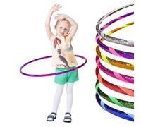 hoopomania Glamour Hula Hoop Reifen Aro de Gimnasia para niños, Infantil, Color Rosa Brillante, Ø60cm