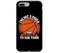 Hoops Basketball Player Streetball Dunking Hooping 5 Fouls Carcasa para iPhone 7 Plus/8 Plus