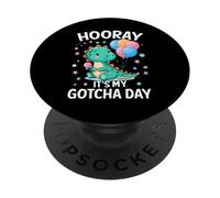 Hooray It's My Gotcha Day Foster Care Funny Adoptive Parents PopSockets PopGrip Adhesivo