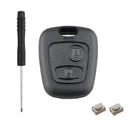 HooRLZ - Carcasa llave para Peugeot 106 206 107 207 306 307 406 407, Citroen C1 C2 C3 C4 C5 Xsara Picasso Saxo Berlingo Carcasa Llave, mando a distancia para llave Citroen - 2 botones con