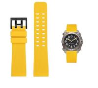 hoosouk Correa de caucho para reloj Hamilton Khaki Navy Diving Creed H78585333 H78505330 H78686333(Yellow black)