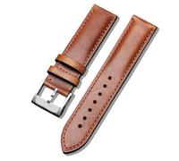 hoosouk Correa de cuero genuino para reloj Hamilton Khaki Aviation para hombre(Brown2,22mm)