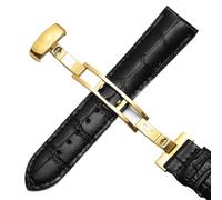 hoosouk Correa de cuero para reloj Tissot 1853 Le Locle T41 Gentleman Seastar Carson Heritage(Blackg,19mm)