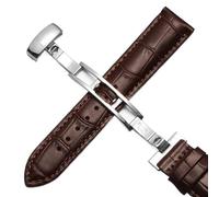 hoosouk Correa de cuero para reloj Tissot 1853 Le Locle T41 Gentleman Seastar Carson Heritage(Browns,21mm)