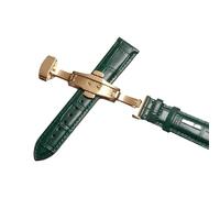 hoosouk Correa de cuero para reloj Tissot Le Locle 1853, Gentleman Couturier Ballade(Greeng,19mm)
