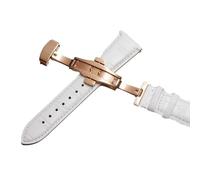 hoosouk Correa de cuero para reloj Tissot Le Locle 1853, Gentleman Couturier Ballade(Whitep,22mm)