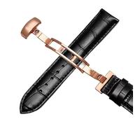 hoosouk Correa de cuero para reloj Tissot Le Locle 1853 T41. Correa para reloj Tissot Gentleman T063.(Blackp1,22mm)