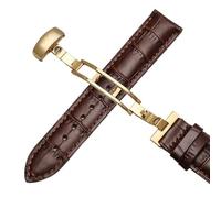 hoosouk Correa de cuero para reloj Tissot Le Locle 1853 T41. Correa para reloj Tissot Gentleman T063.(Browng1,19mm)