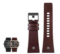 hoosouk Correa de piel de vaca para reloj Diesel de tamaño grande para hombre(Color 01,22mm)