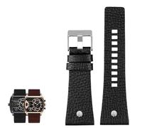 hoosouk Correa de piel de vaca para reloj Diesel de tamaño grande para hombre(Color 02,28mm)