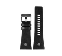 hoosouk Correa de piel de vaca para reloj Diesel de tamaño grande para hombre(Color 07,28mm)