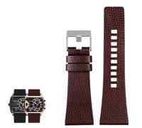 hoosouk Correa de piel de vaca para reloj Diesel de tamaño grande para hombre(Color 11,22mm)