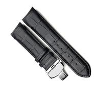 hoosouk Correa de reloj de piel de becerro auténtica para Tissot T035 617 627 439 correa de reloj marrón negro con cierre de mariposa 22mm 23mm 24mm(T035 Black,24mm)