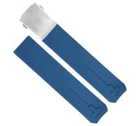 hoosouk Correa de reloj deportiva de silicona para Tissot Touch T013 T047 t-sport T013420A T047420A T33 correa de reloj impermeable(Blue silver,20mm)