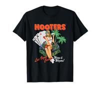 Hooters Las Vegas Casino Wings & Wagers Pin-Up Girl Scene Camiseta