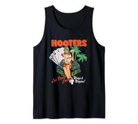 Hooters Las Vegas Casino Wings & Wagers Pin-Up Girl Scene Camiseta sin Mangas