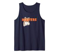 Hooters Logotipo Retro Camiseta sin Mangas, Hombre, Azul Marino, XXL