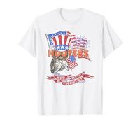 Hooters Red White and Hoot USA 4th of July American Flag Camiseta