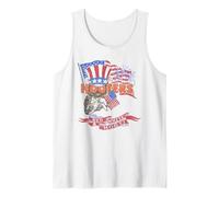 Hooters Red White and Hoot USA 4th of July American Flag Camiseta sin Mangas