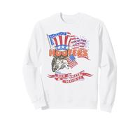 Hooters Red White and Hoot USA 4th of July American Flag Sudadera