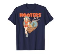 Hooters Western Cowgirl Pinup Girl Howdy Handsome Funny Camiseta